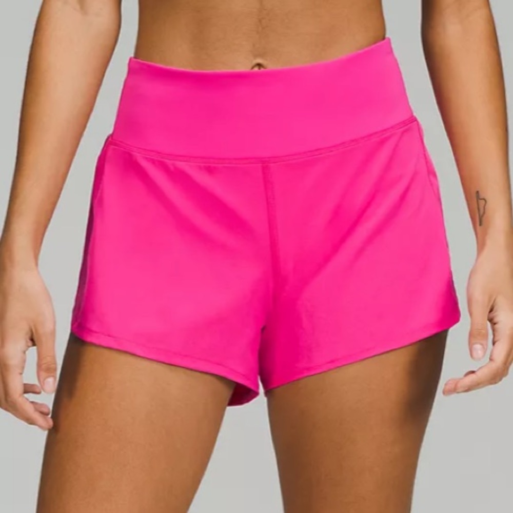 Fushcia pink Lululemon running shorts